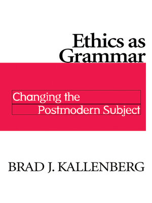 cover image of Ethics as Grammar